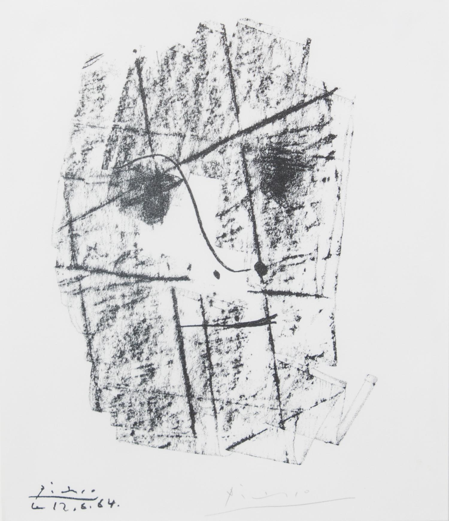 Pablo Picasso, (Spanish, 1881-1973), Homage To H.D. Kahnweiler (The Face), 1964