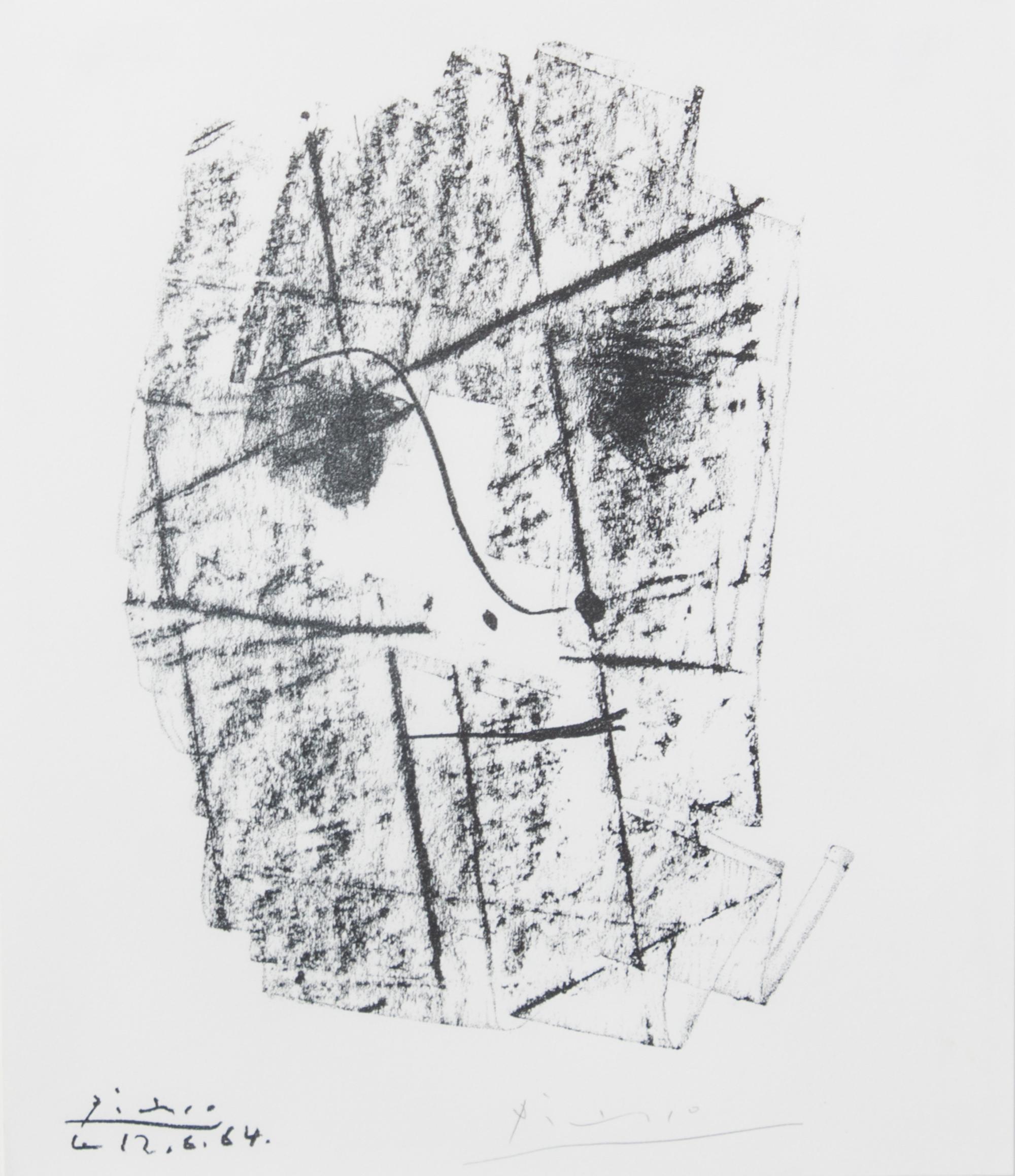 Pablo Picasso, (Spanish, 1881-1973), Homage To H.D. Kahnweiler (The Face), 1964
