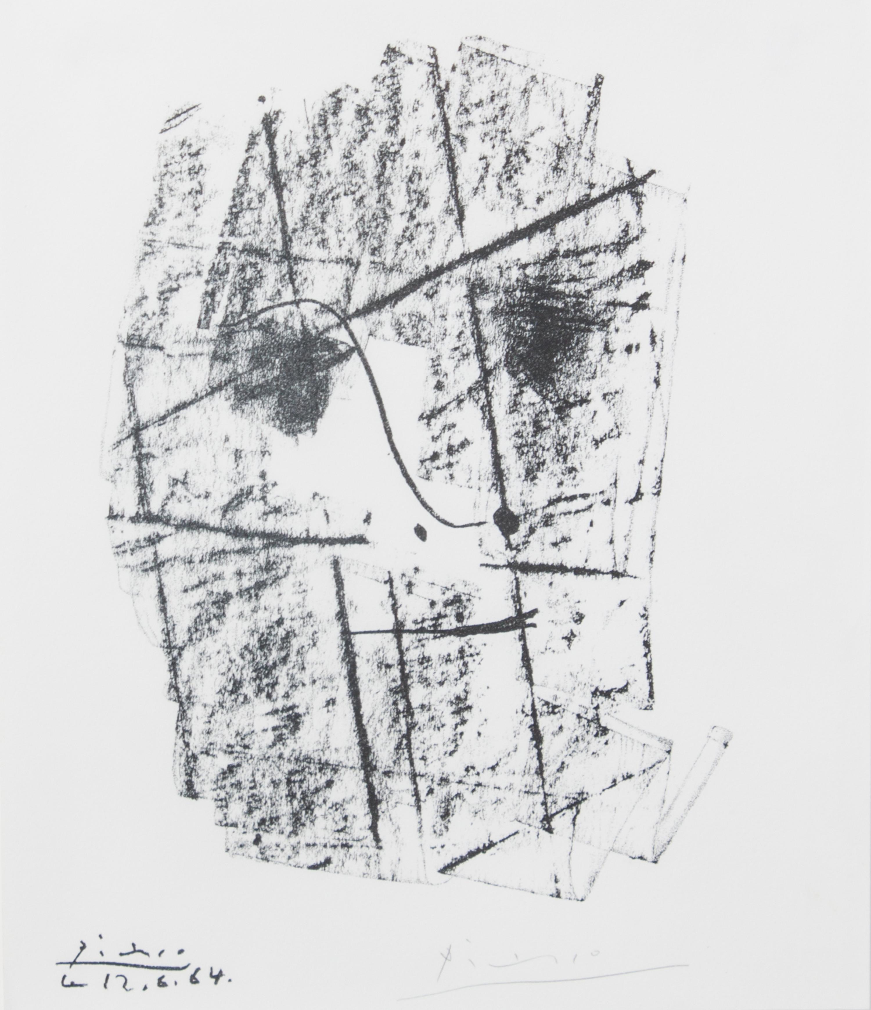 Pablo Picasso, (Spanish, 1881-1973), Homage To H.D. Kahnweiler (The Face), 1964