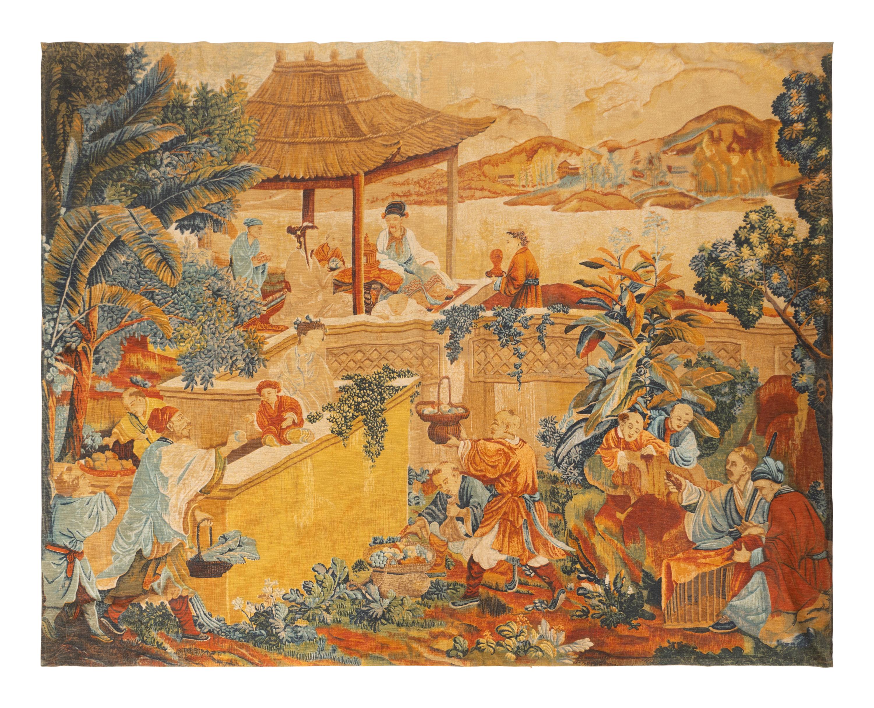 A Pair of French Tapestry Panels