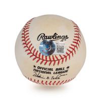 A Willie Mays and Hank Aaron Dual Signed Autograph Baseball (Beckett Authentication Services Letter),