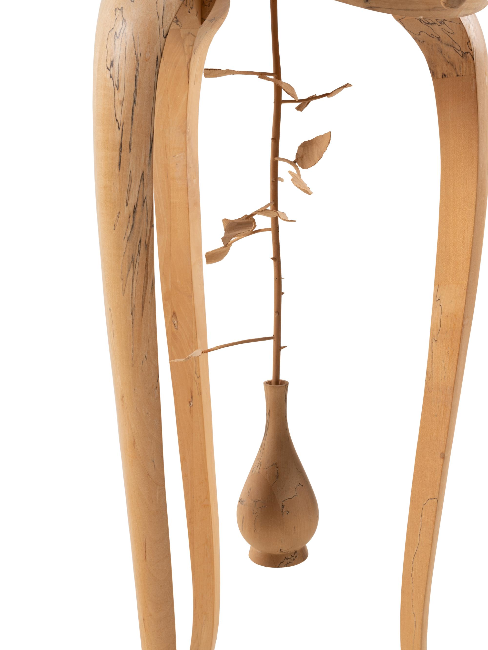 Sculptural Pedestal Table