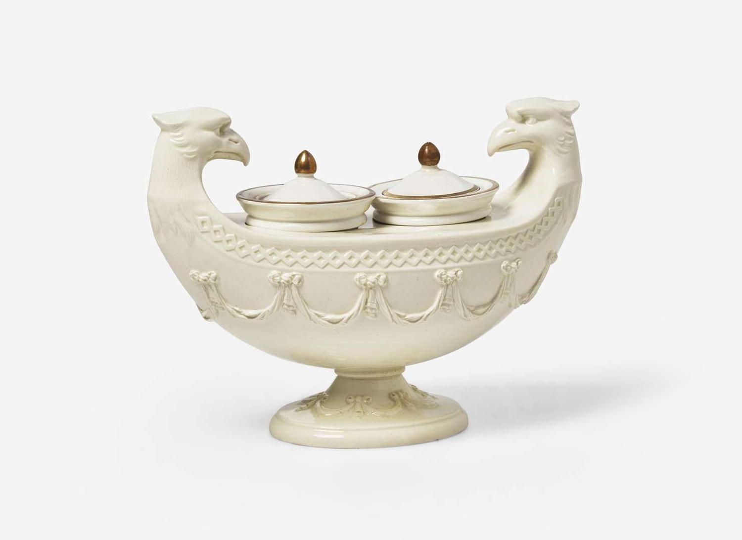 A Wedgwood Figural Inkstand, UK, circa 1820