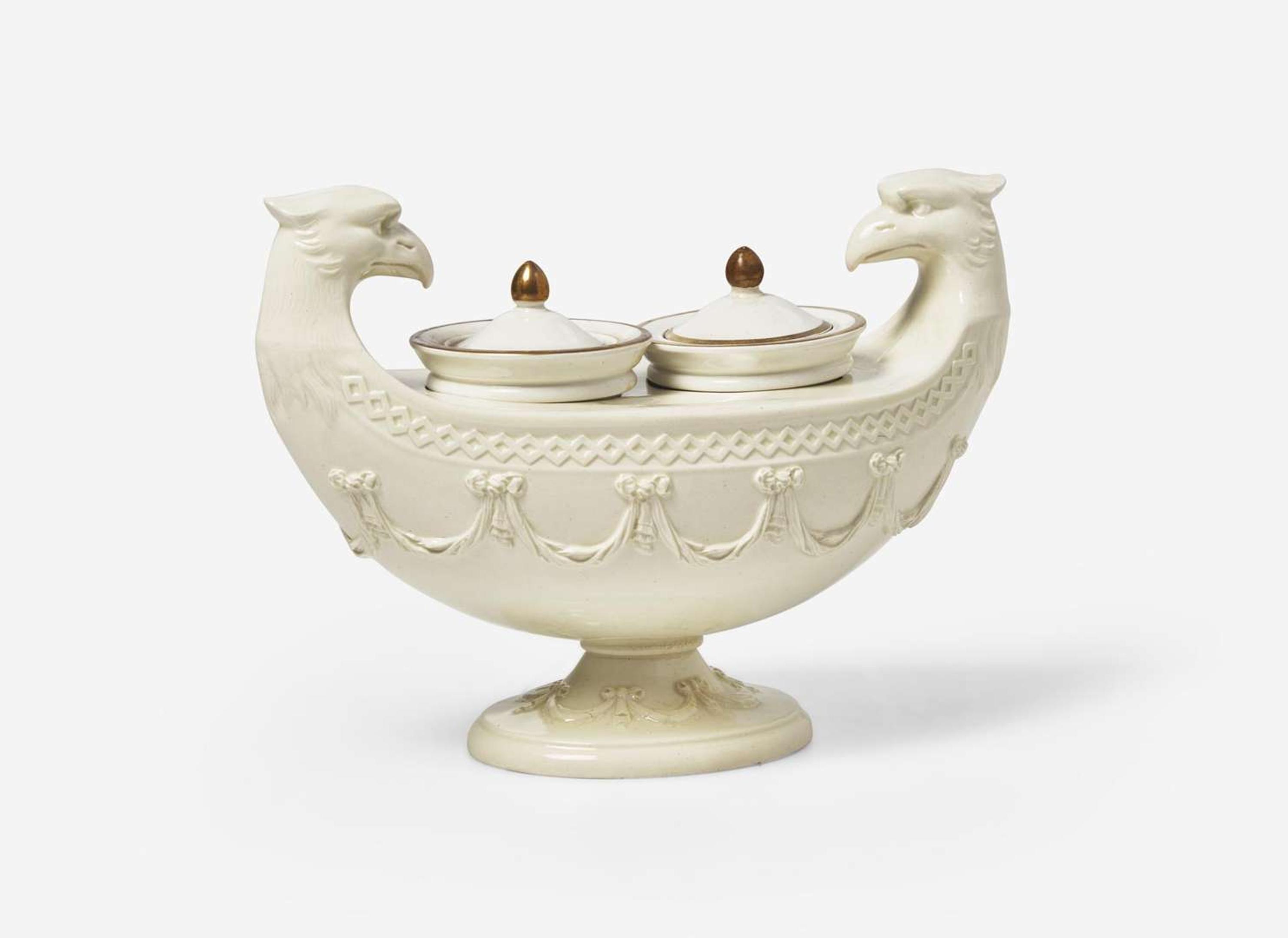 A Wedgwood Figural Inkstand, UK, circa 1820
