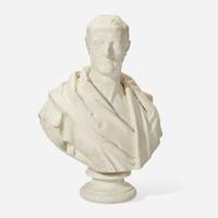 A Large Marble Bust of Caesar Dated 1843