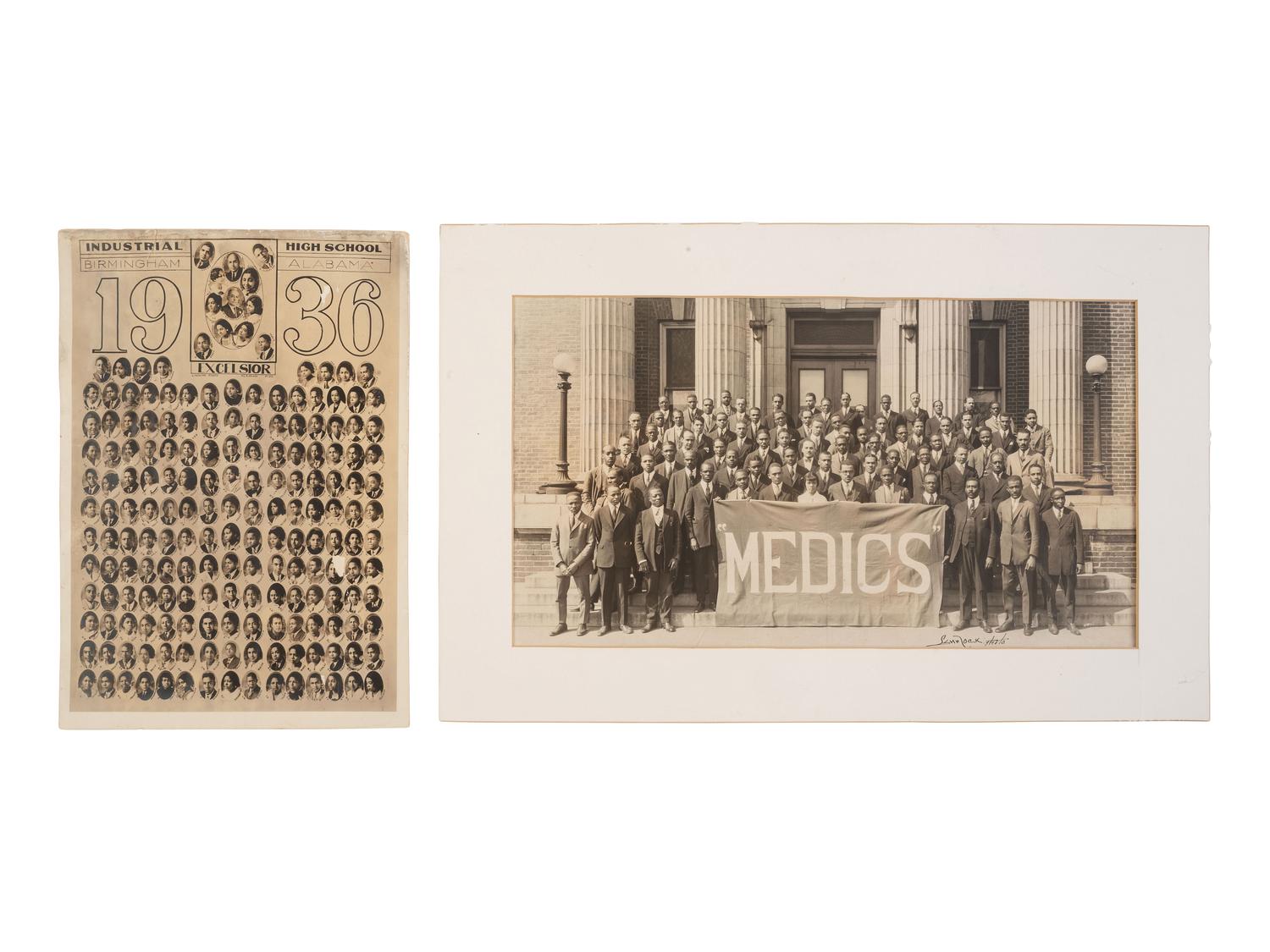 [EDUCATION]. A group of 21 assorted photographs of school, church, and musical groups including the Mills Blue Rhythm Band.
