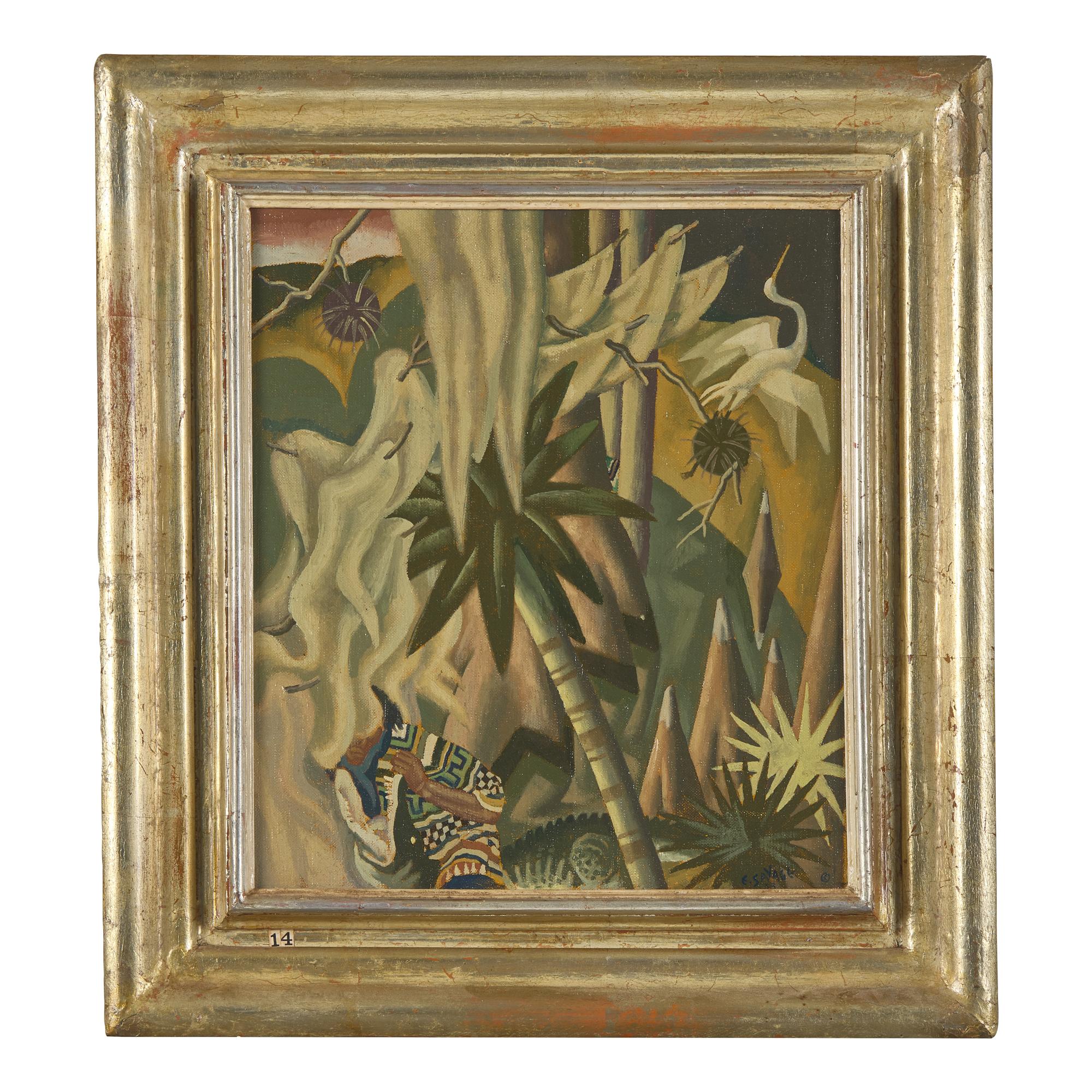 Eugene Savage (American, 1883-1978) — The Everglades, Moss and Orchids , 1953