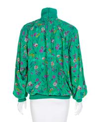 Ungaro Floral Print Blouse, 1980-90s Size label: 6