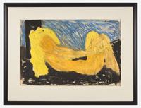 Bob Thompson (American, 1937-1966) - Golden Nude