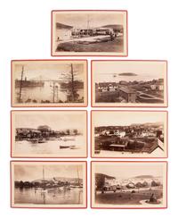 [EARLY PHOTOGRAPHY]. STODDARD, S.R. (1844-1917), photographer. A group of 8 boudoir cards of Maine, including views of Bar Harbor.