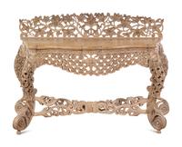 An Indian Pierce Carved Console Table