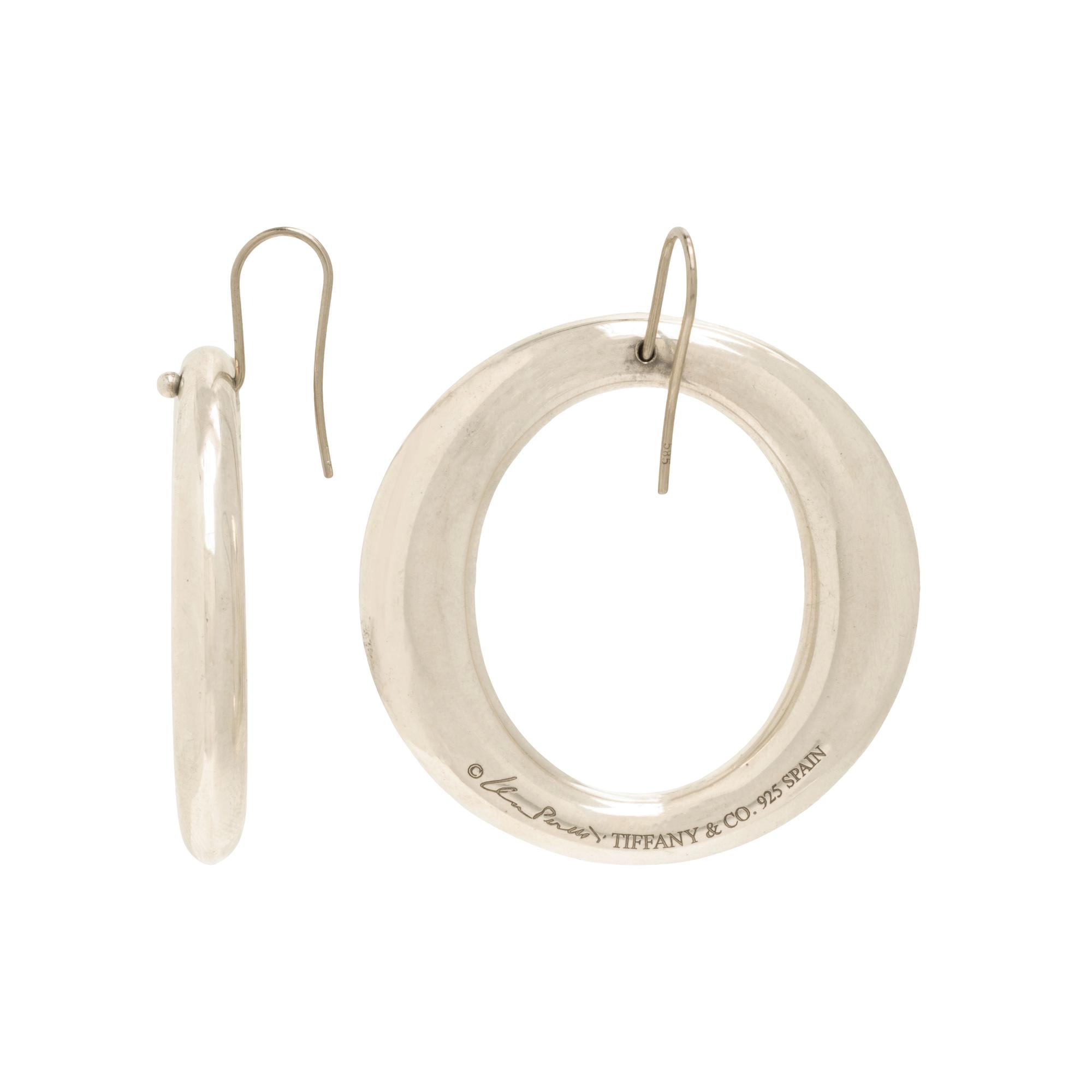 Tiffany & Co., Elsa Peretti, 'Sevillana', Sterling Silver Earrings
