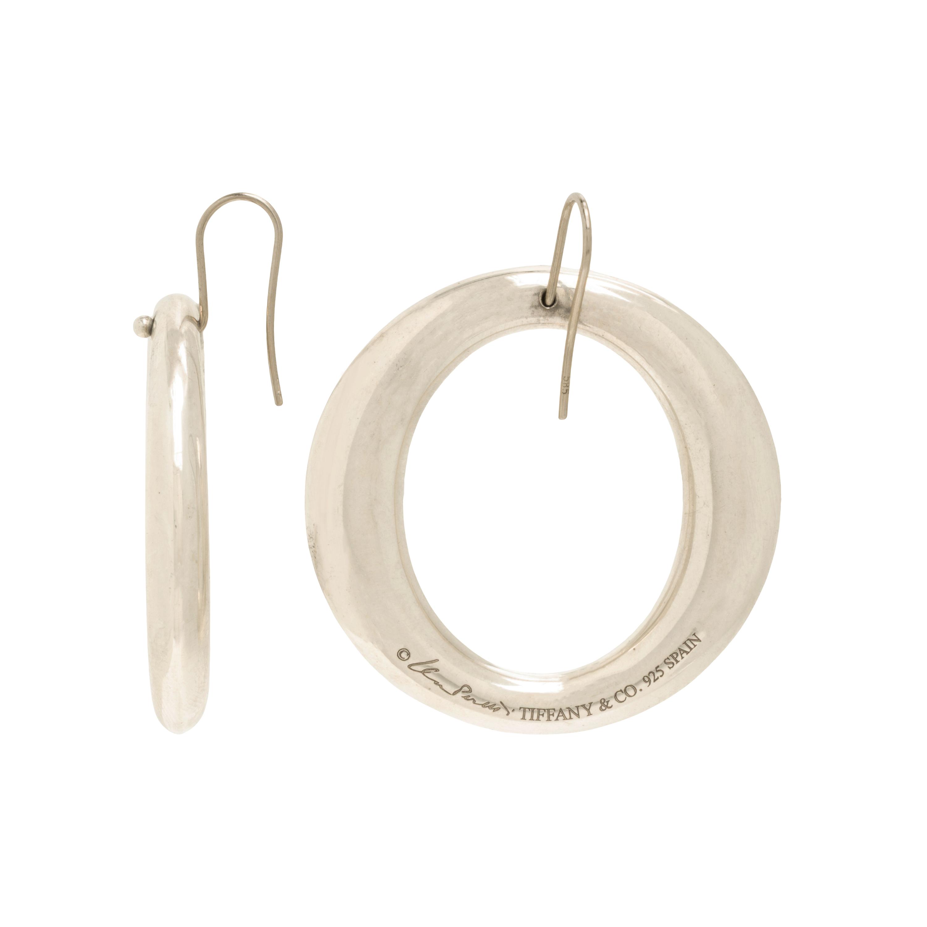 Tiffany & Co., Elsa Peretti, 'Sevillana', Sterling Silver Earrings