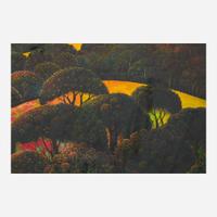 Eyvind Earle (American, 1916-2000) Flower Carpeted