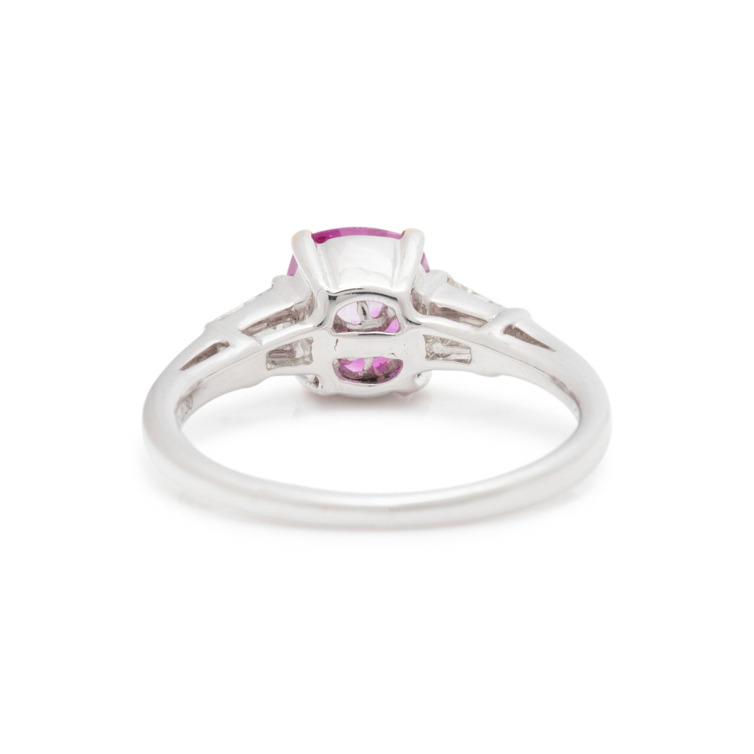 PINK SAPPHIRE AND DIAMOND RING