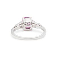 PINK SAPPHIRE AND DIAMOND RING