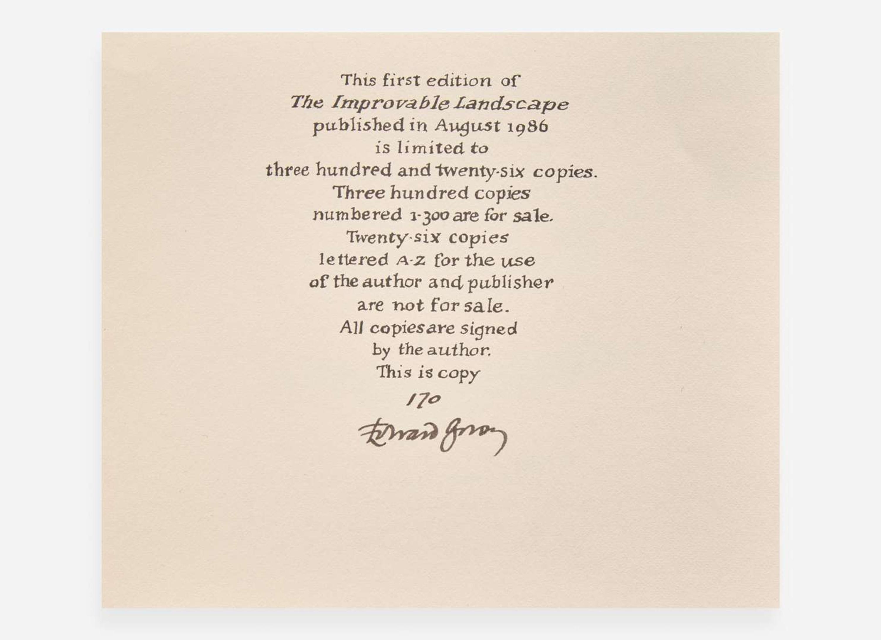 [Children's & Illustrated] Gorey, Edward: Group of 9 Signed Albondocani Press Publications