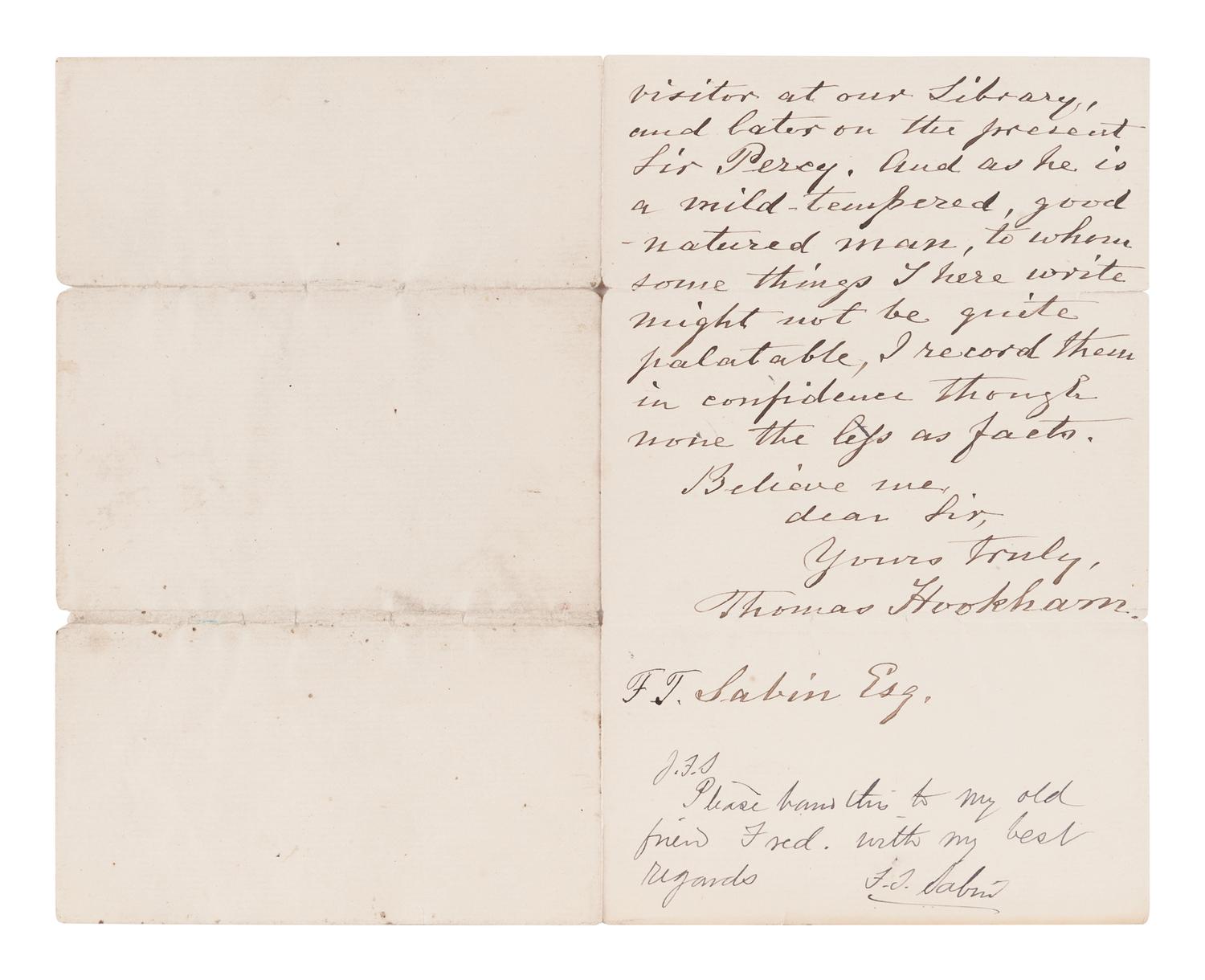 SHELLEY, Percy Bysshe (1792-1822). Letters of Percy Bysshe Shelley . London: Edward Moxon, 1852.