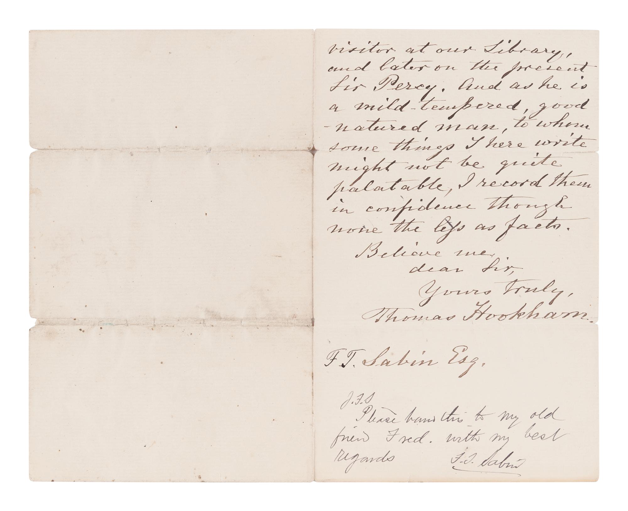 SHELLEY, Percy Bysshe (1792-1822). Letters of Percy Bysshe Shelley . London: Edward Moxon, 1852.