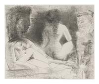 Peintre avec deux modèles, 1967; published 1981