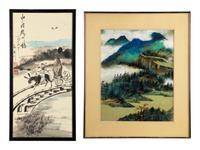 Two Chinese Landscape Paintings