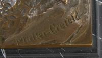 A German Bronze Figure, after Adolph Muller-Crefeld (1863-1934), Height 15 1/2 inches.