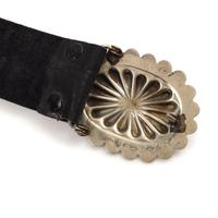 Navajo Silver and Turquoise Concha Belt