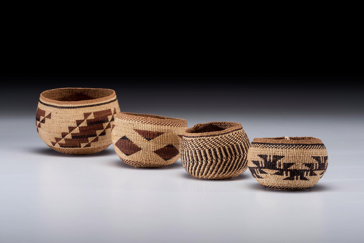 Hupa and Quileute Basketry Bowls