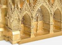 A French gilt bronze mantel clock in the form of Reims Cathedral, Pierre-Honoré-César Pons (1773-1851), Paris, second quarter 19th century