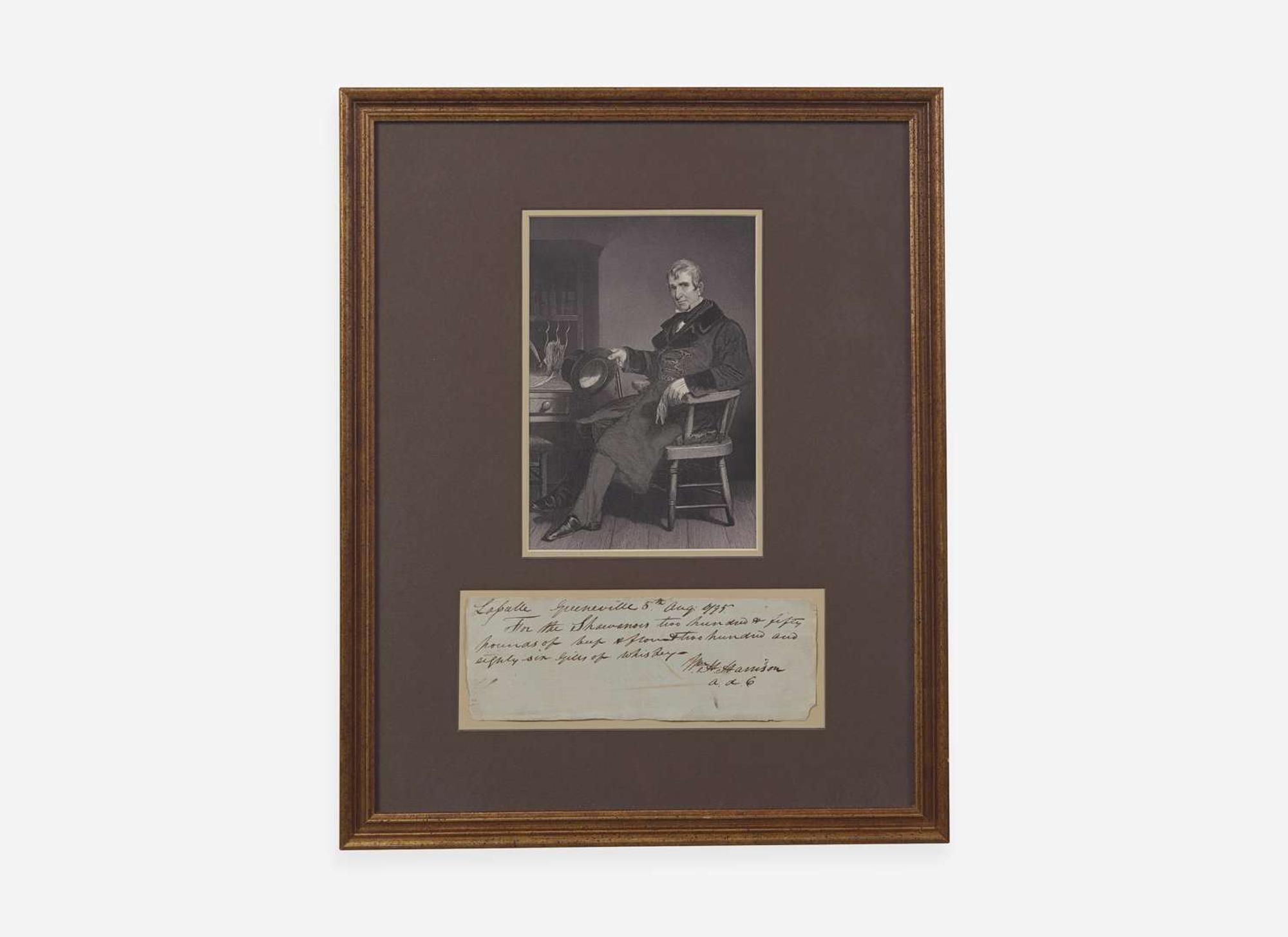 [Presidential] Harrison, William Henry: Autograph Document, signed