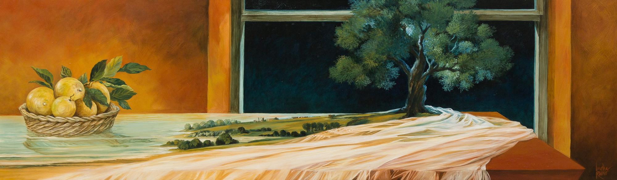 Lydia Rubio, (American, 20th century), Untitled (Surreal Tablescape)