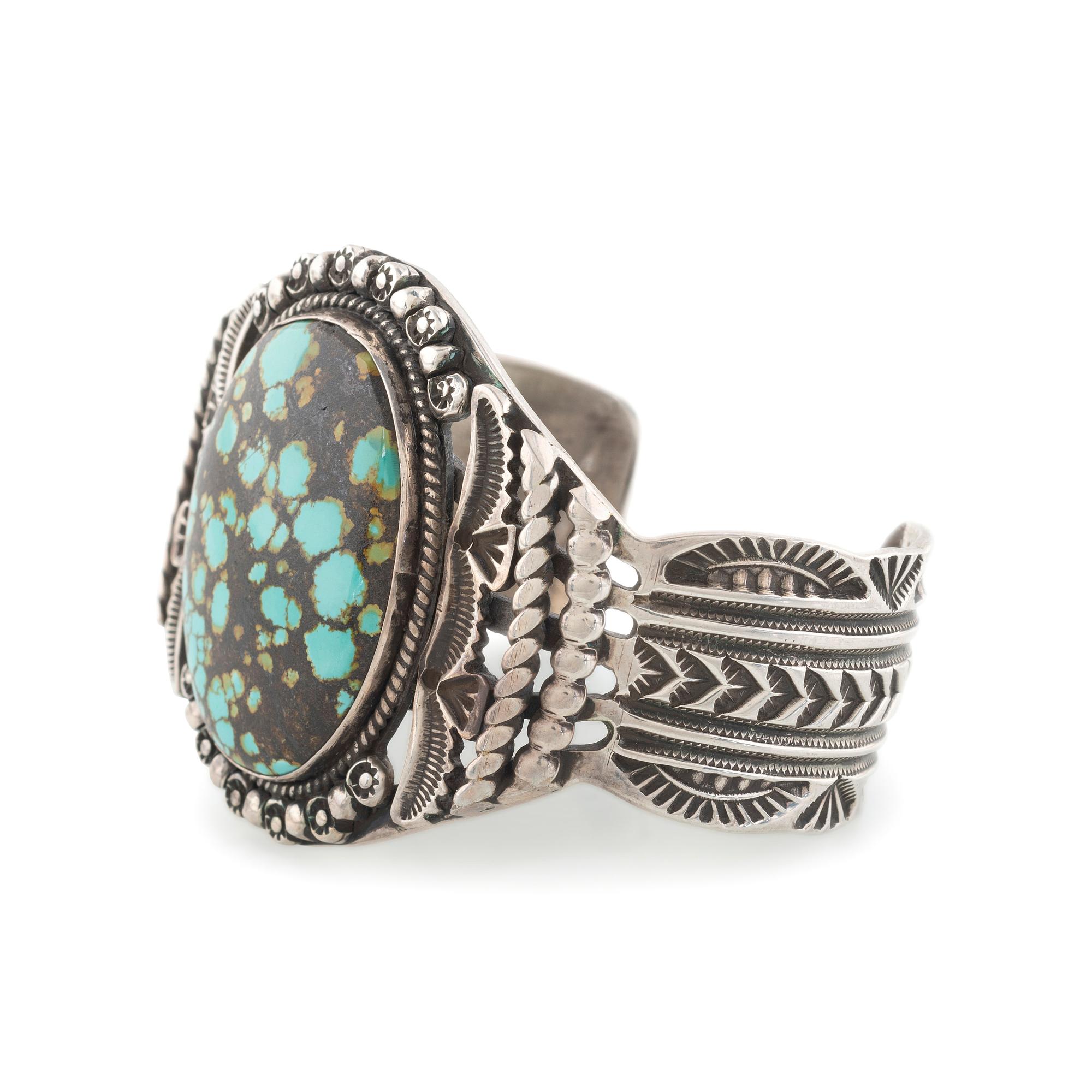 Sterling Silver and Turquoise Cuff Bracelet