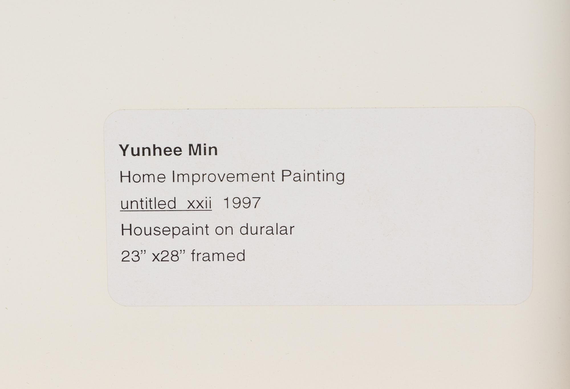 Untitled XXII (Home Improvement Painting) , 1997