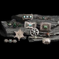 Navajo Silver Curio Pins