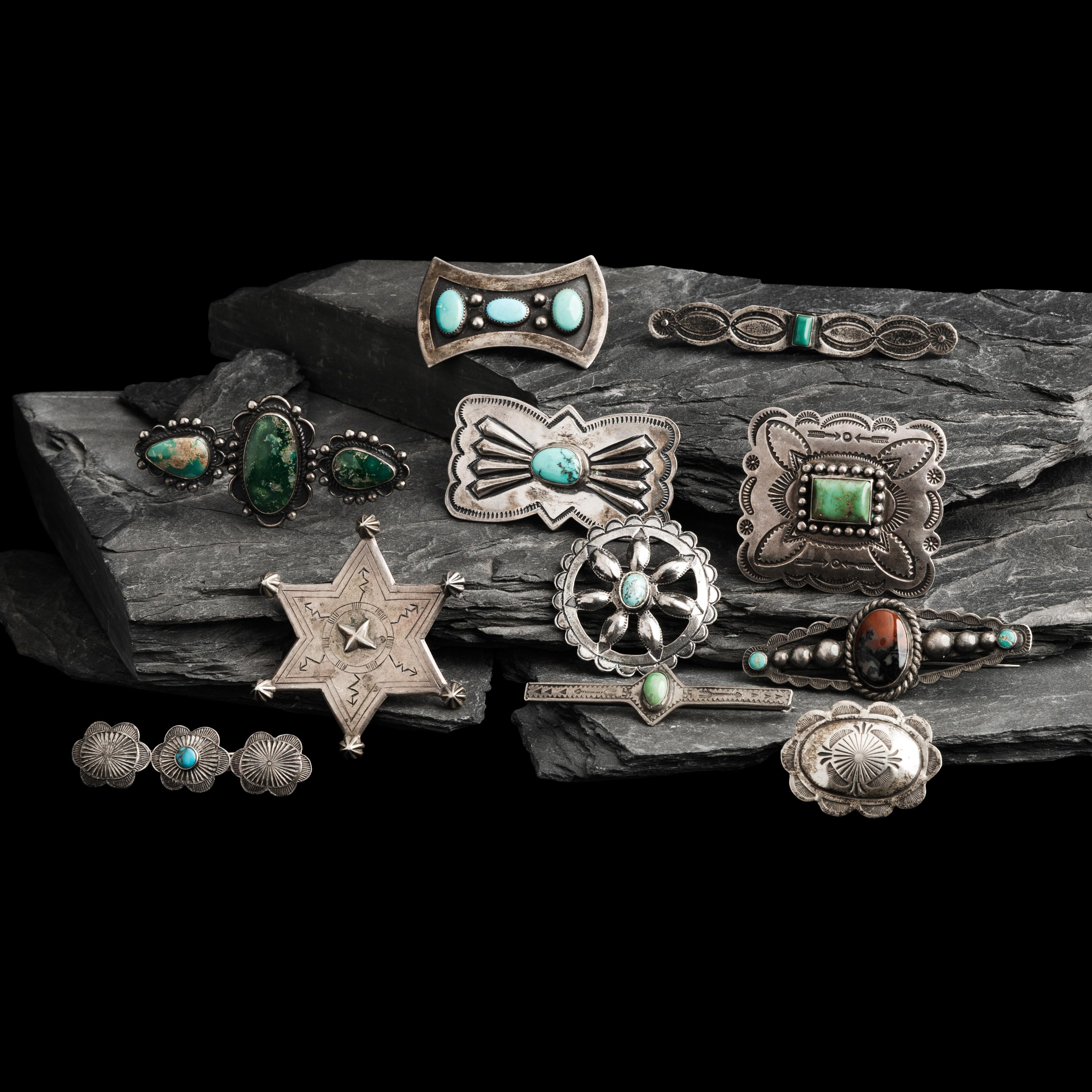 Navajo Silver Curio Pins