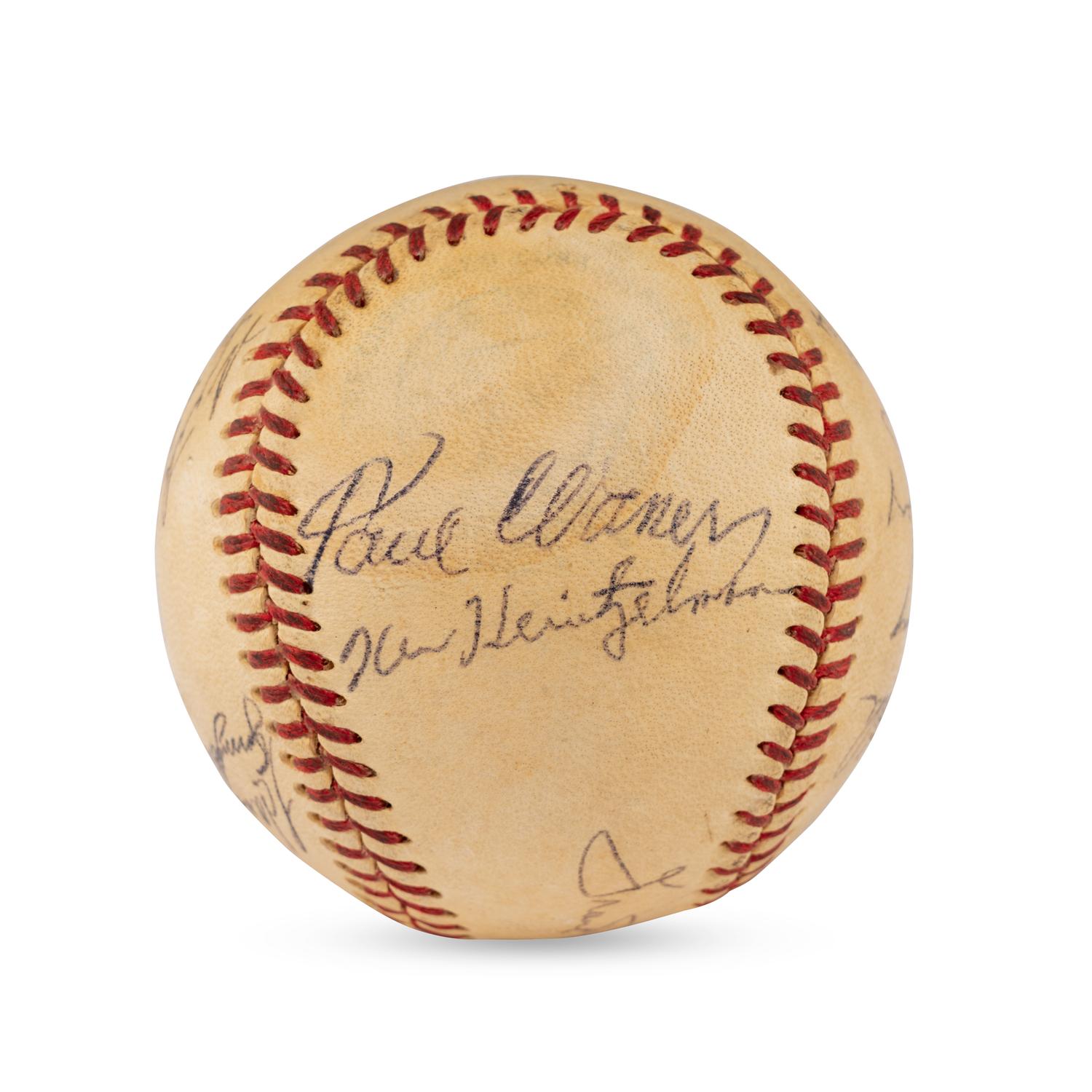 A 1948 Pittsburgh Pirates Multi Signed Autograph Baseball Including Pie Traynor and Paul Waner (JSA Letter of Authenticity),