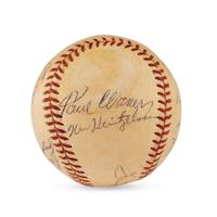A 1948 Pittsburgh Pirates Multi Signed Autograph Baseball Including Pie Traynor and Paul Waner (JSA Letter of Authenticity),