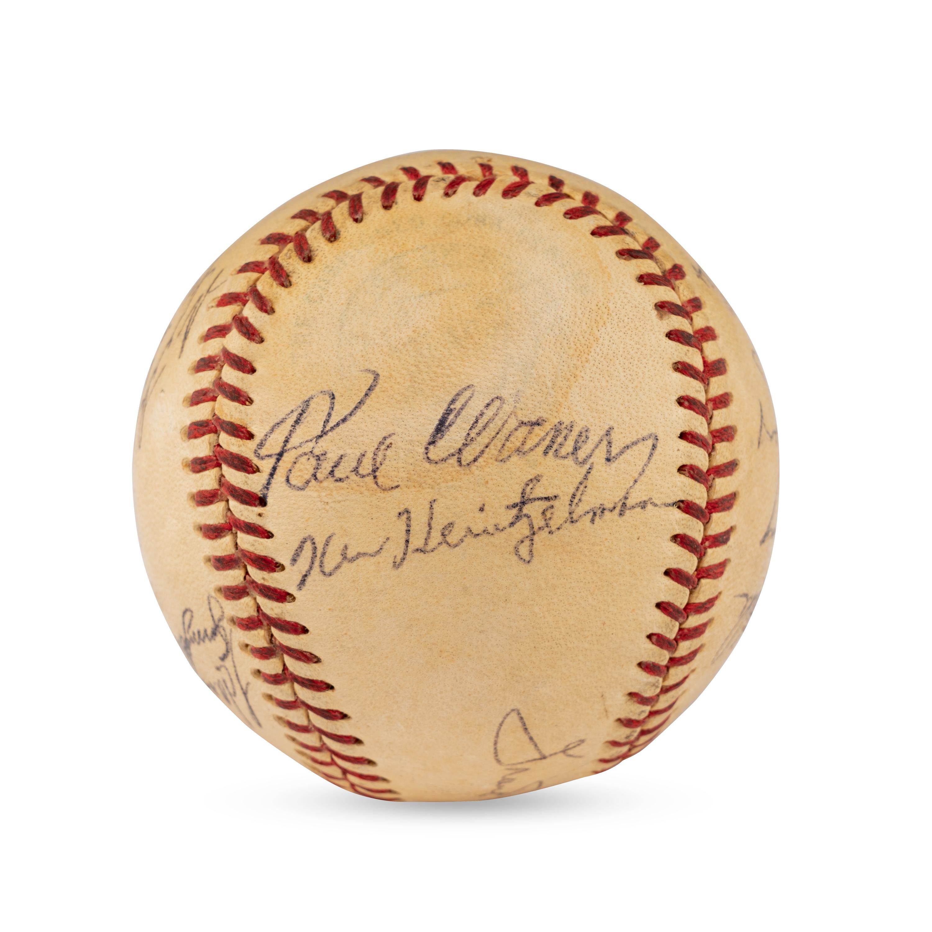 A 1948 Pittsburgh Pirates Multi Signed Autograph Baseball Including Pie Traynor and Paul Waner (JSA Letter of Authenticity),