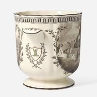 A Wedgwood Queensware Hand-Painted Ice Pail UK, 1990s