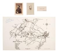 [MOSBY, JOHN S. (1833-1916)]. A group of 4 items related to John Mosby incl. photograph of captured general, Edwin H. Stoughton.