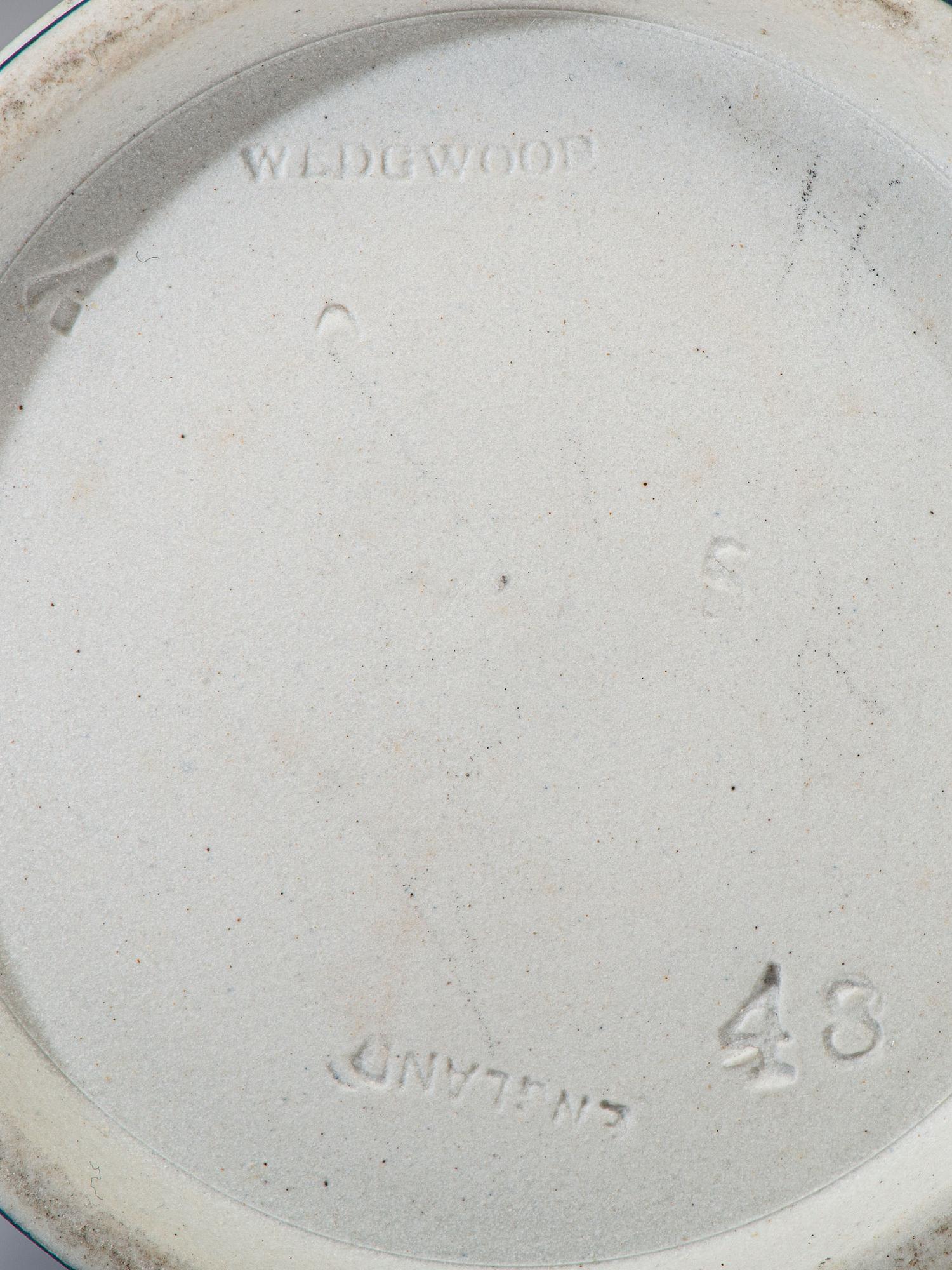 Five Wedgwood Blue Jasperware Articles