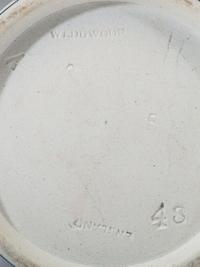 Five Wedgwood Blue Jasperware Articles