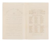 [LINCOLN-HAMLIN CAMPAIGN]. Grand Wide-Awake Jubilee. In honor of the Republican Victory of 1860 . Syamore, IL: True Republican Print, 16 November 1860.