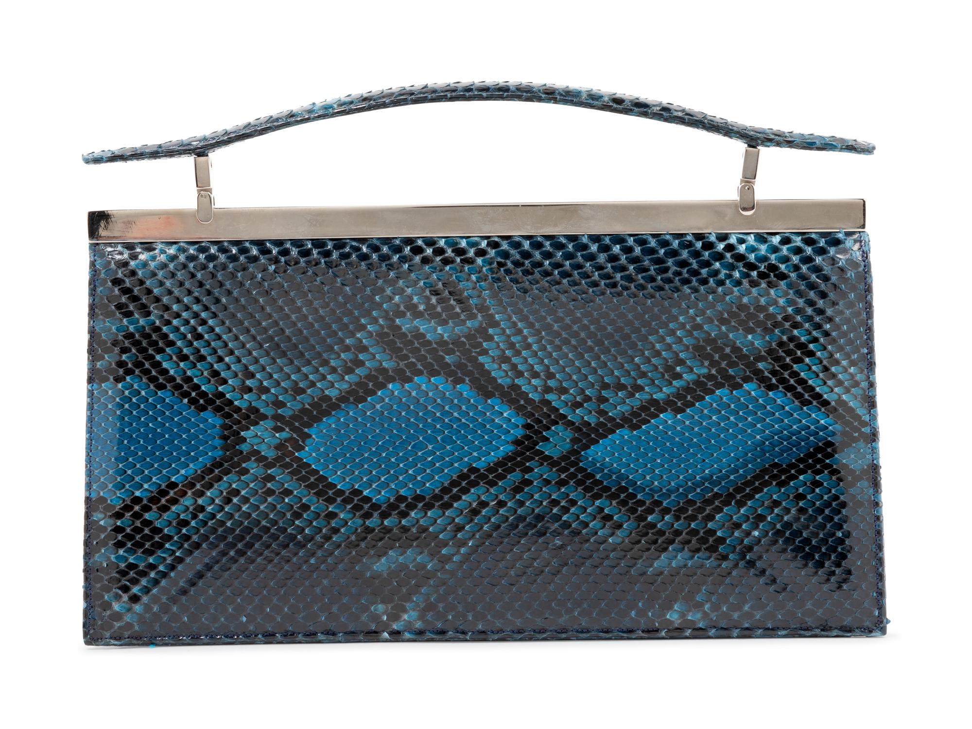 Judith Leiber Blue Skin Bag,