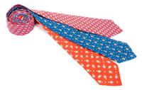 A Group of Three Hermes Silk Ties,