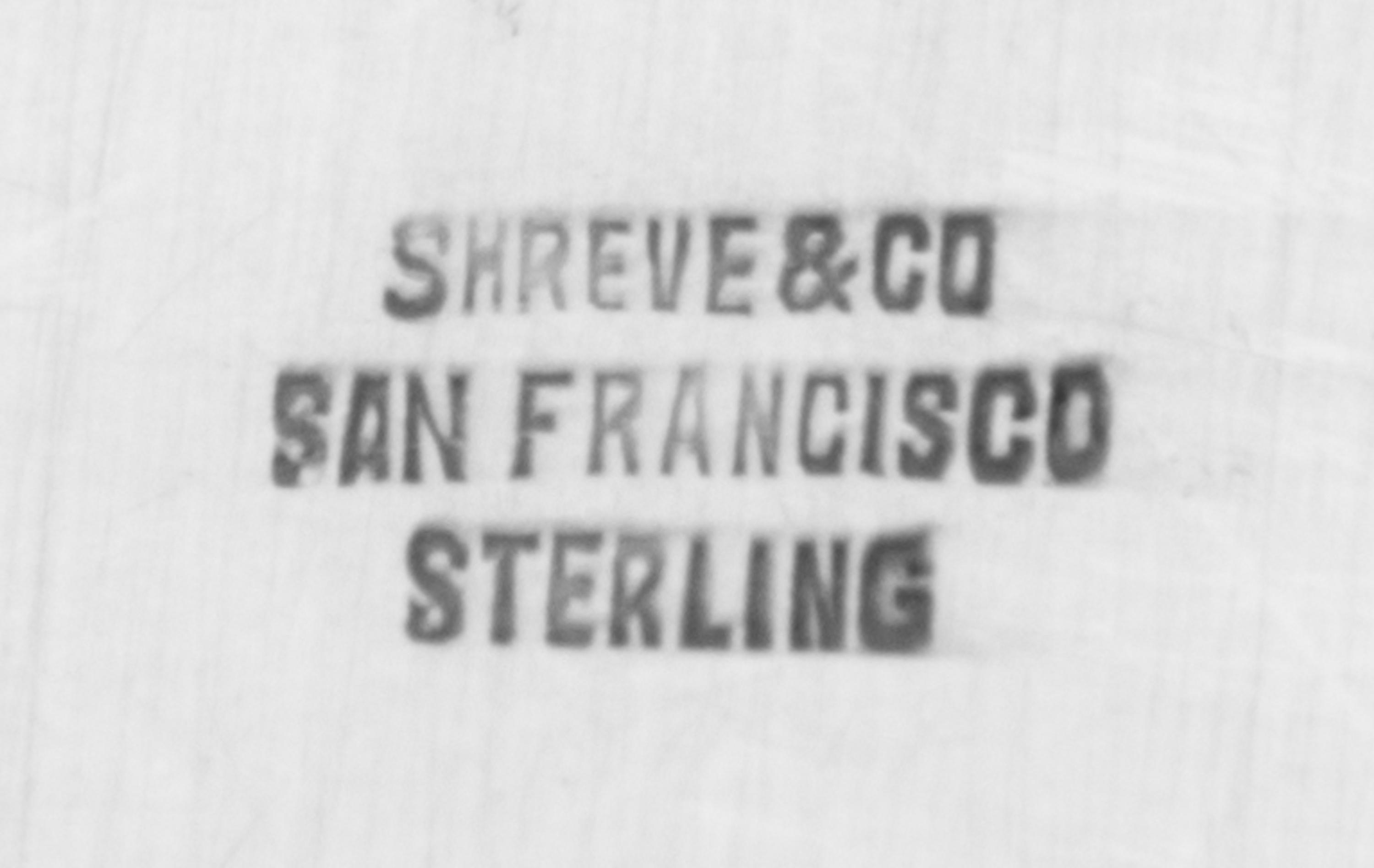 An American Silver Serving Platter, Shreve & Co., San Francisco, CA, having an S-scroll decorated rim, the border worked to show urn, r