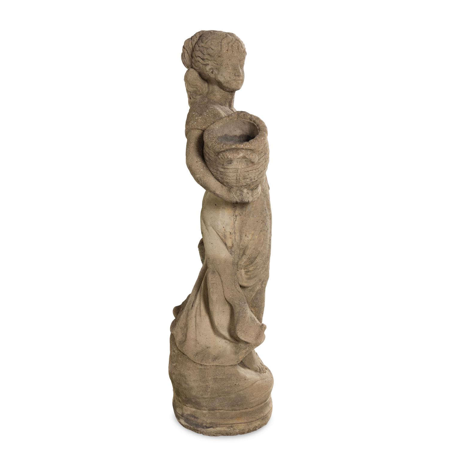 A Cast Stone Garden Figure