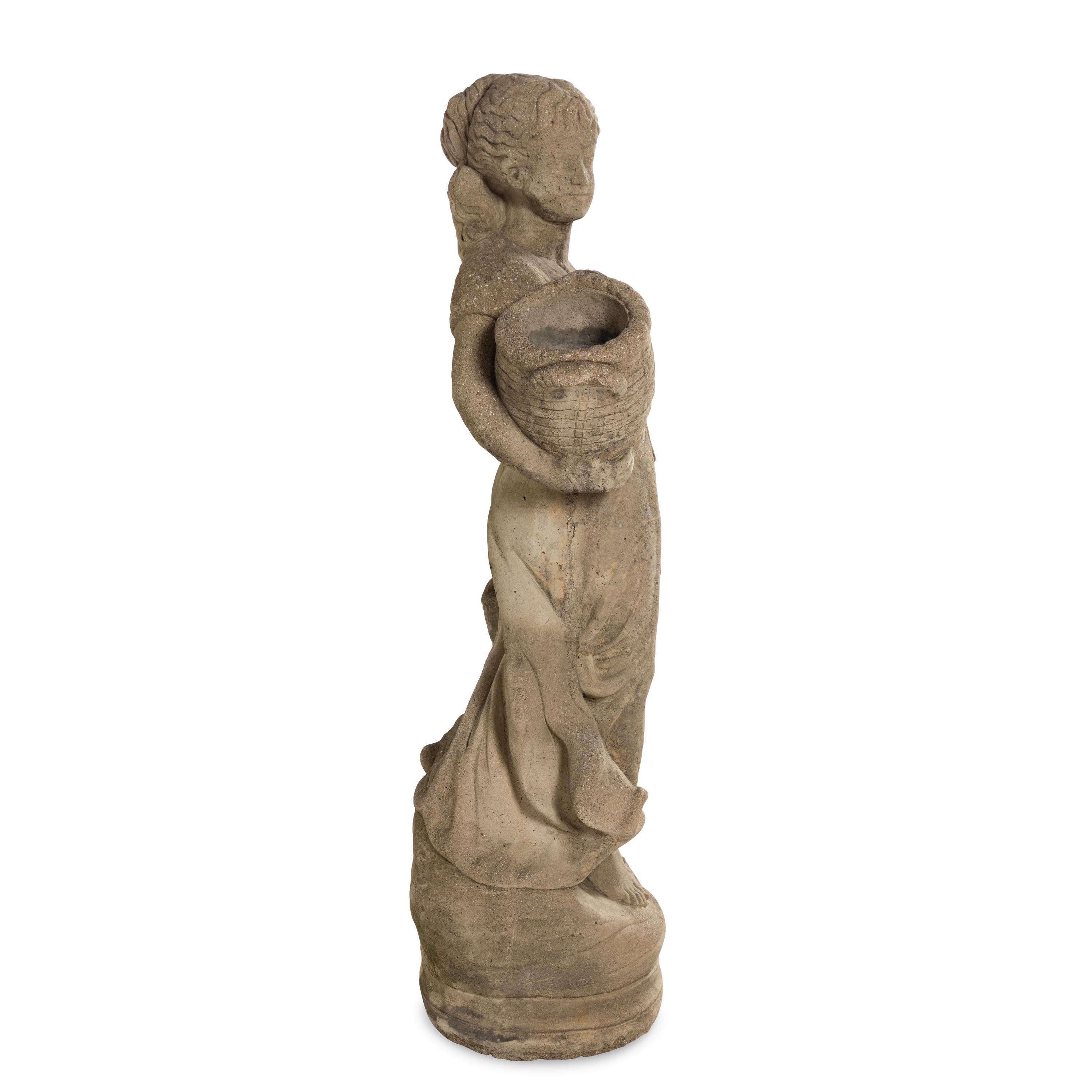 A Cast Stone Garden Figure