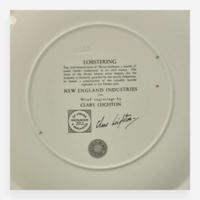 A Set of Twelve Wedgwood Queensware "New England Industries" Plates UK, 1950s