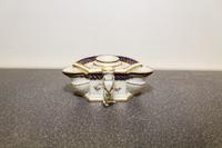An English Porcelain Inkstand Width 5 3/4 inches. — 19TH CENTURY